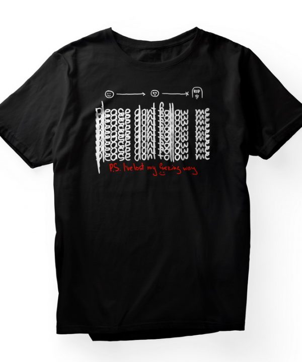 Футболка "Dont follow me" black