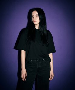 Чорна оверсайз футболка