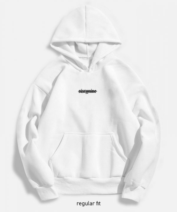 Худі regular fit базовий білий Logo Classic