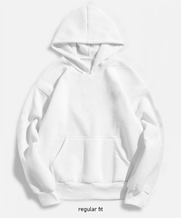 Худі regular fit базовий білий