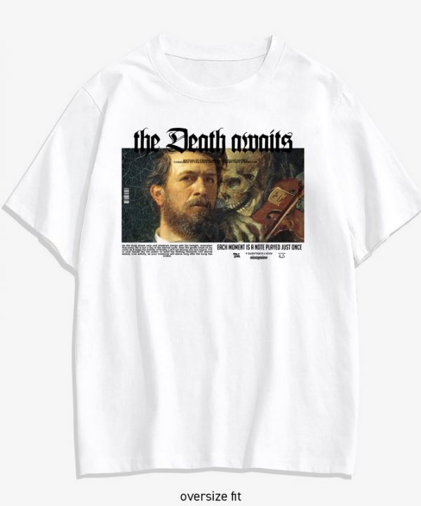 Футболка "the death awaits" — фото 2
