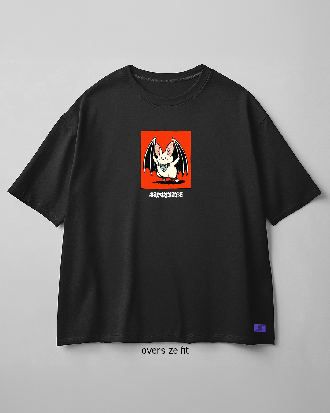 chorna-oversize-futbolka-speredy-bat-cute