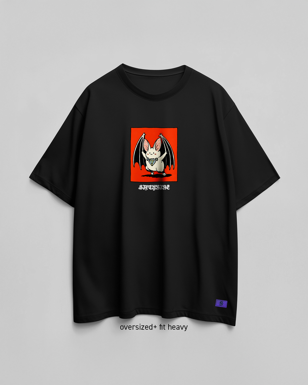 chorna-oversize-heavy-futbolka-speredy-bat-cute